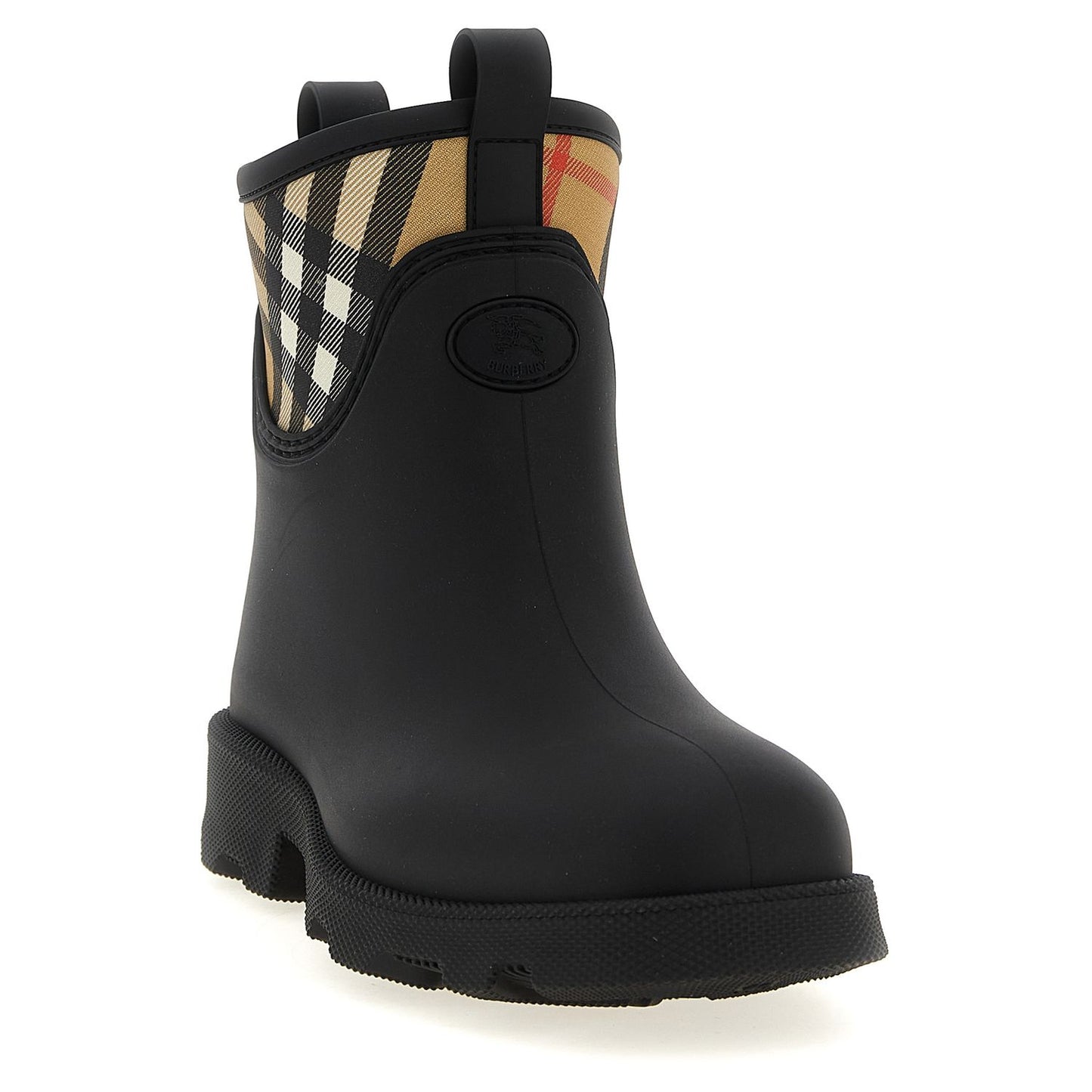 Burberry Black Rubber Ankle Boots