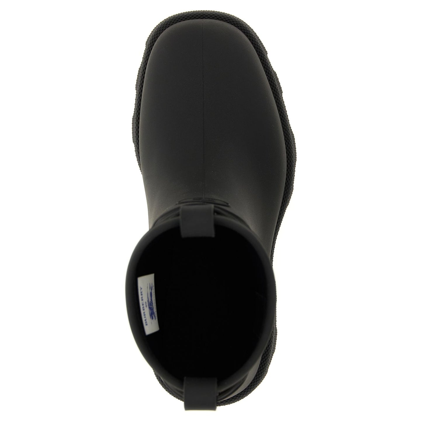 Burberry Black Rubber Ankle Boots