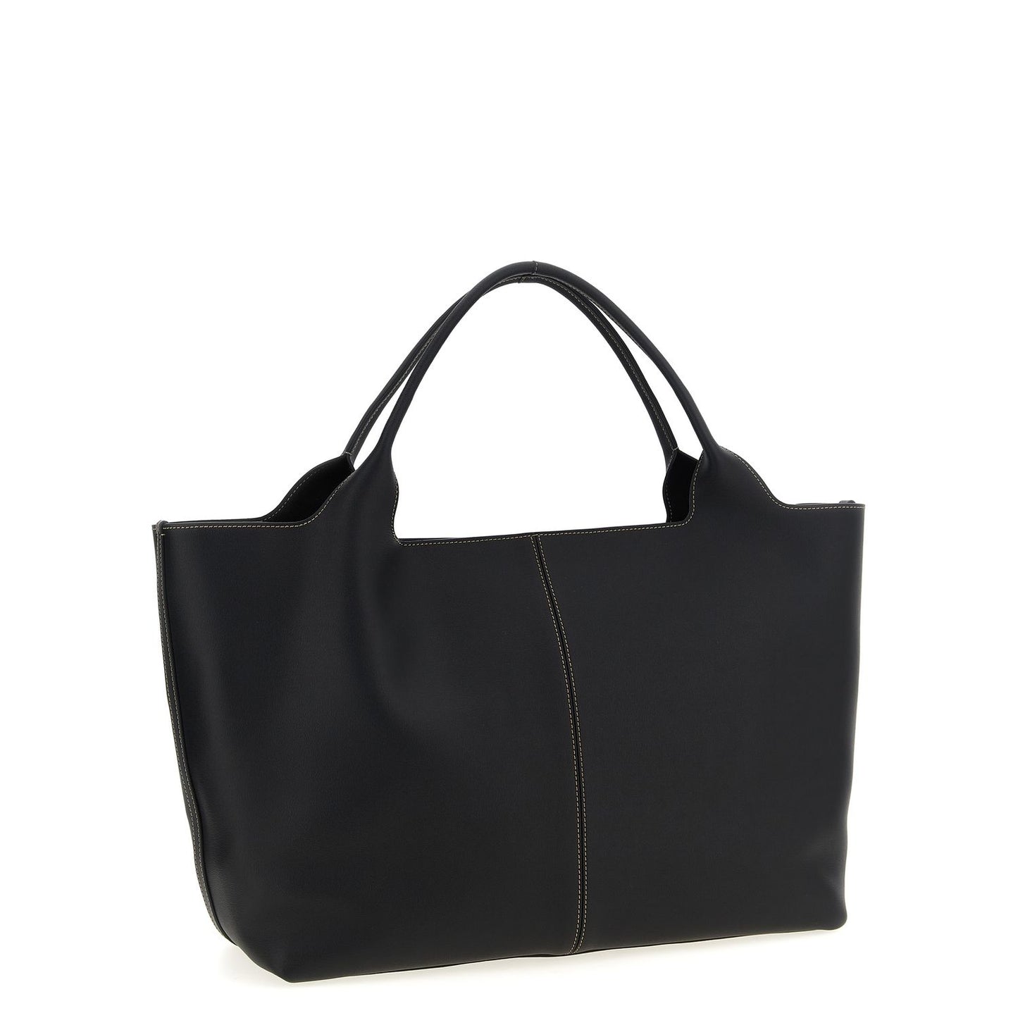Tod's Black Calfskin Tote Bag