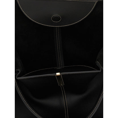 Tod's Black Calfskin Tote Bag