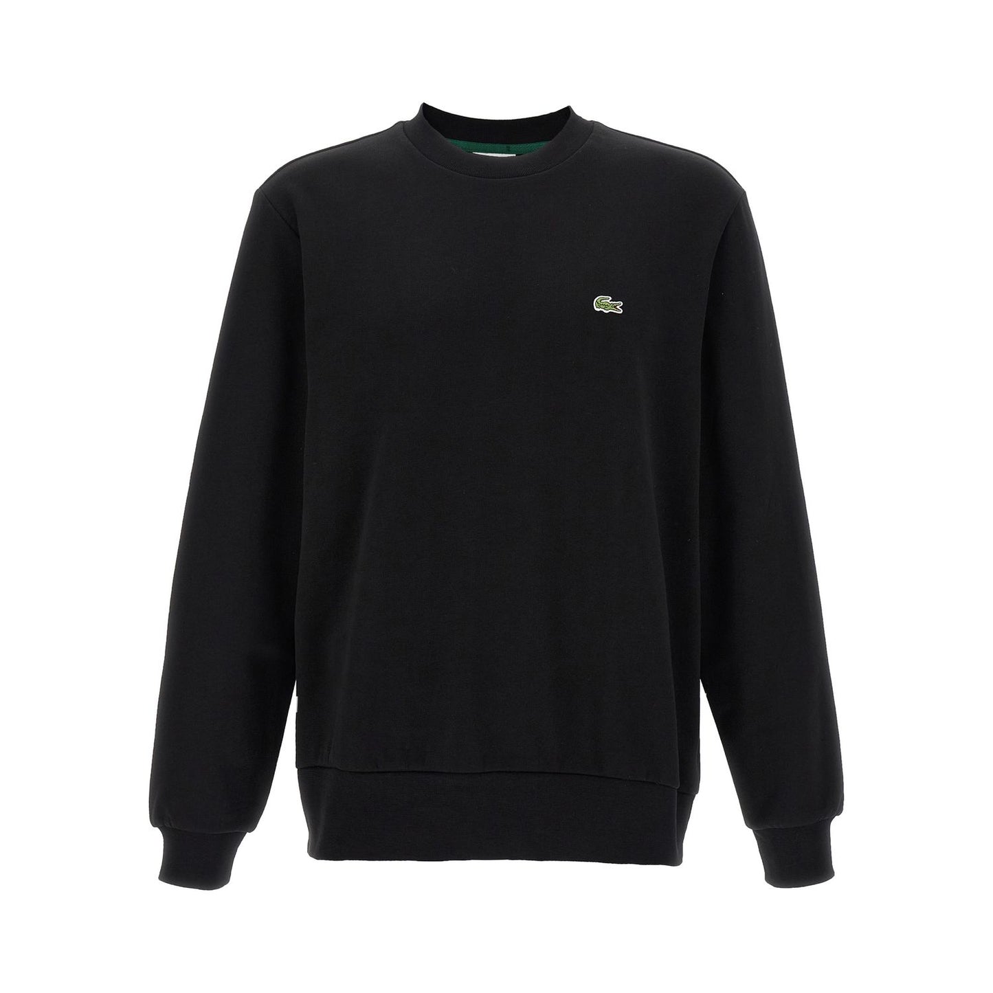 Lacoste Black Cotton Sweatshirt
