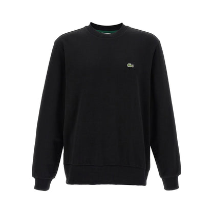 Lacoste Black Cotton Sweatshirt