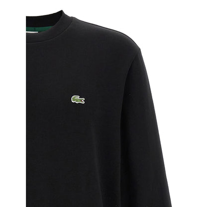 Lacoste Black Cotton Sweatshirt