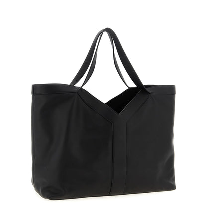 Saint Laurent Black Calfskin Tote Bag