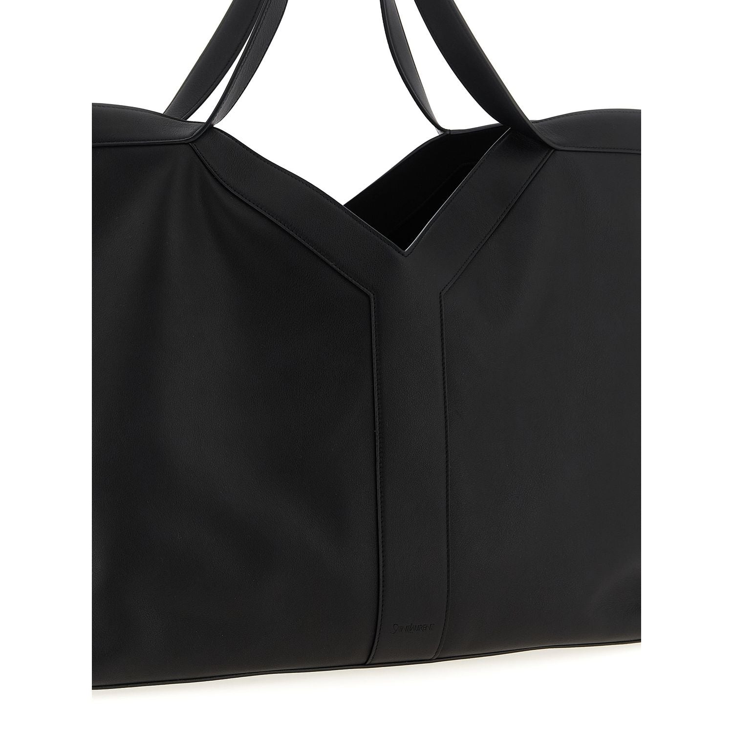 Saint Laurent Black Calfskin Tote Bag