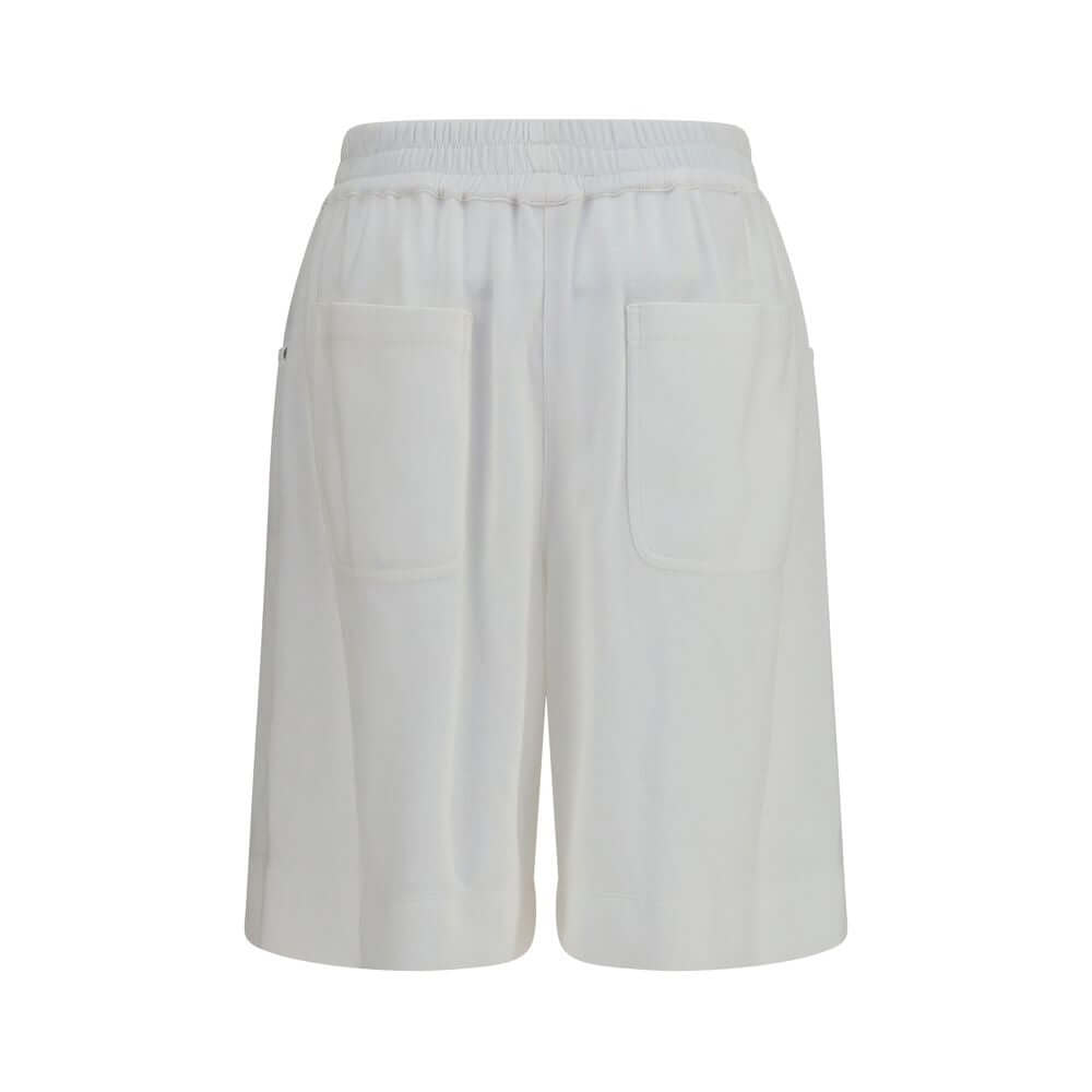 Brunello Cucinelli White Cotton Bermuda Shorts