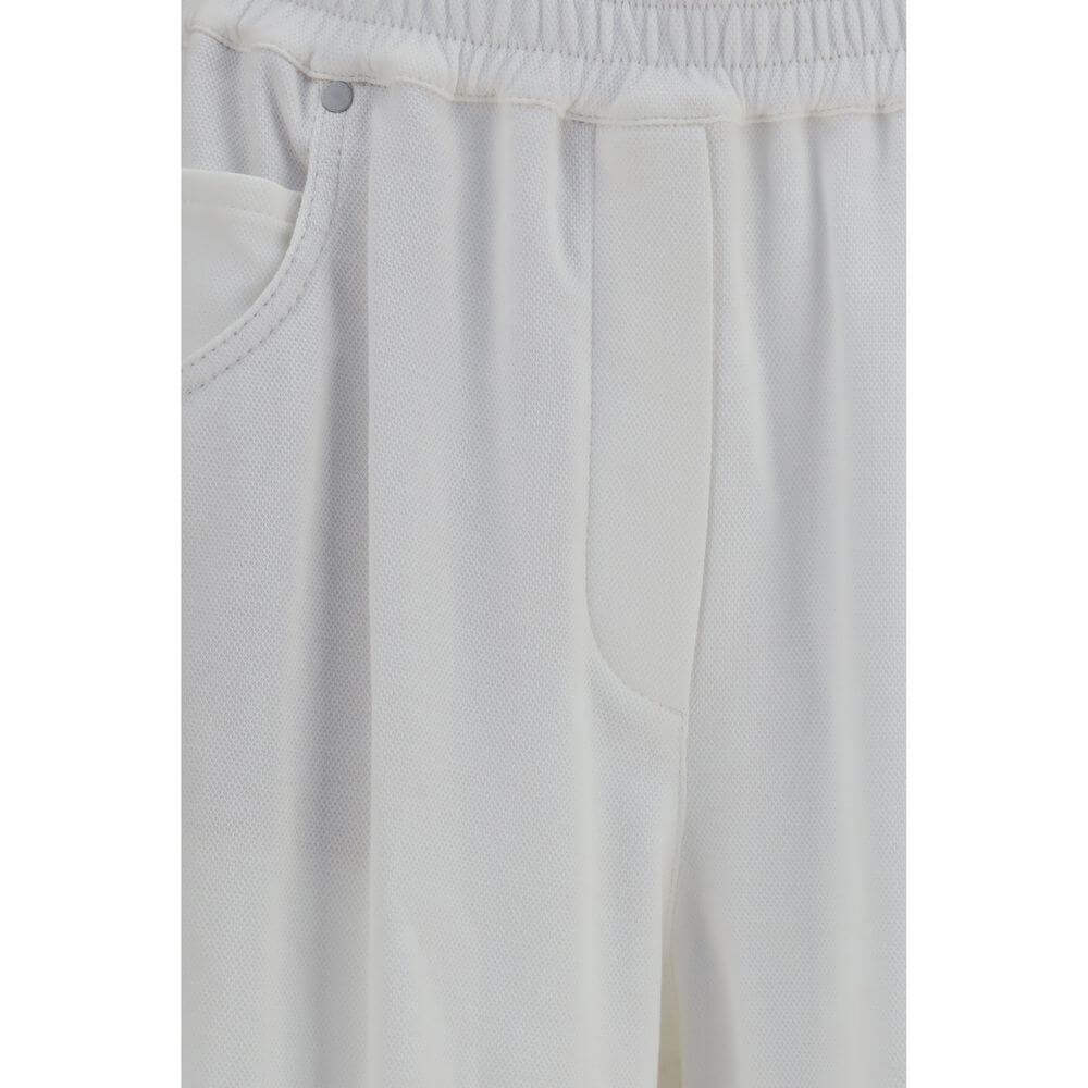 Brunello Cucinelli White Cotton Bermuda Shorts