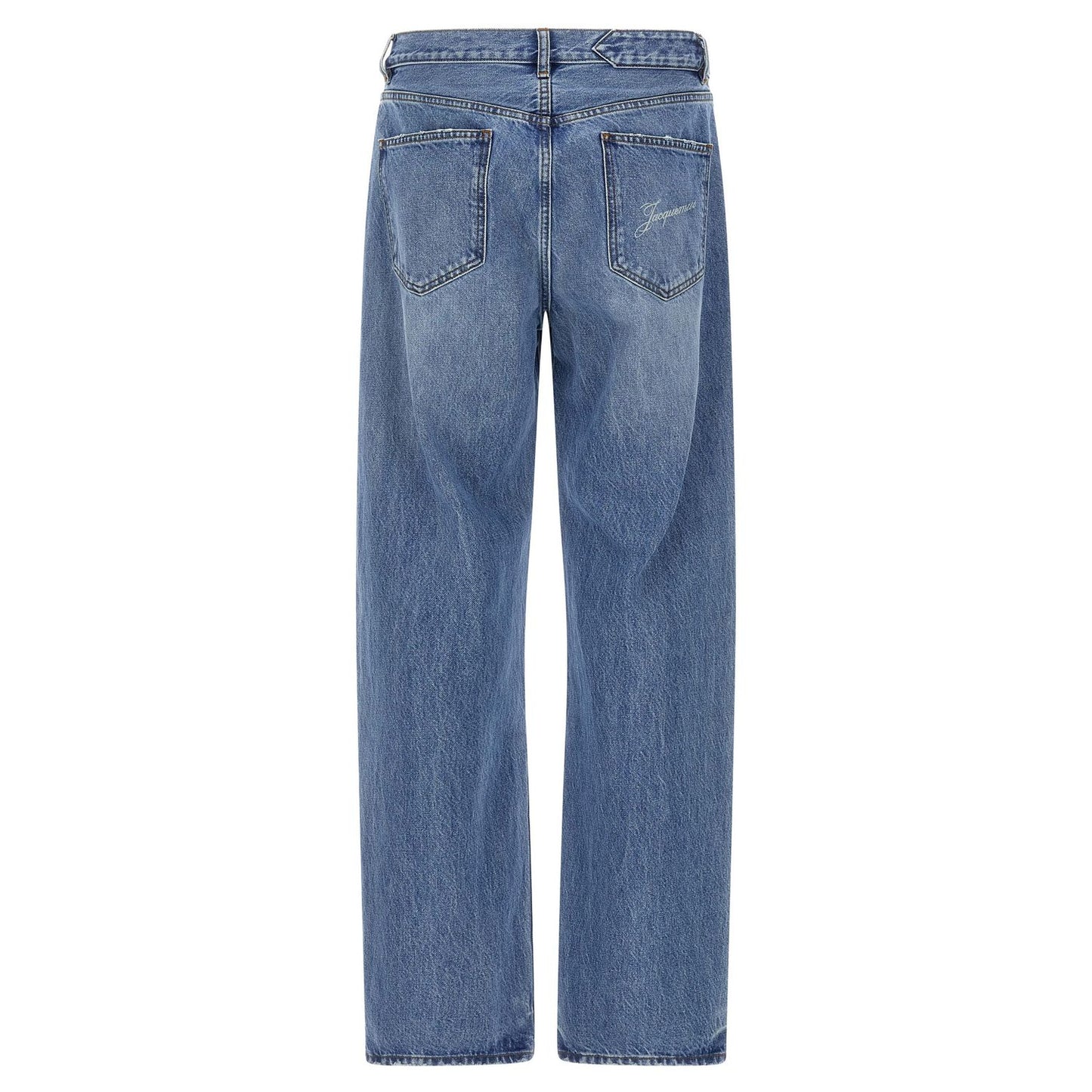 Jacquemus Blue Cotton Straight-Leg Jeans