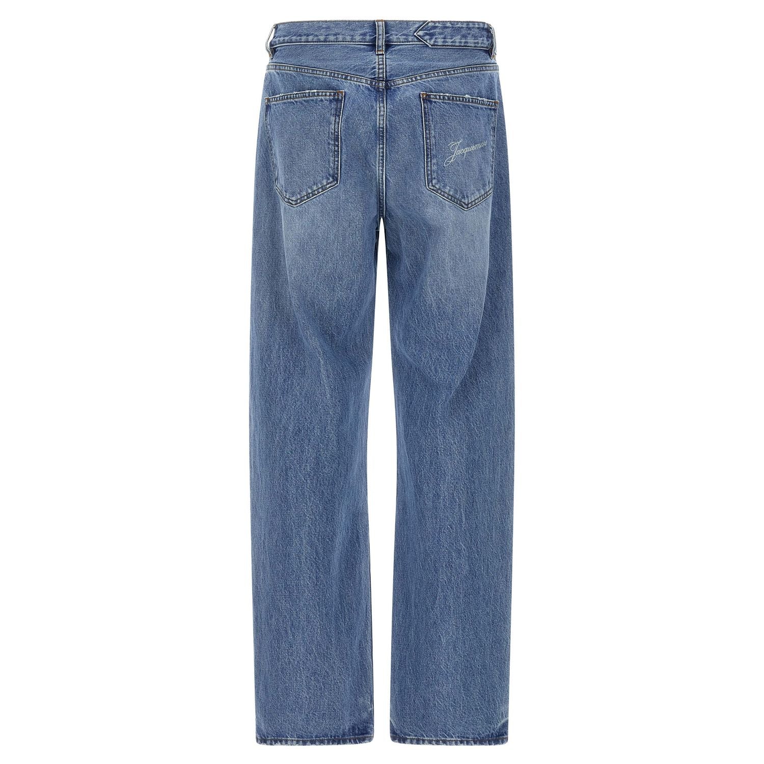 Jacquemus Blue Cotton Straight-Leg Jeans