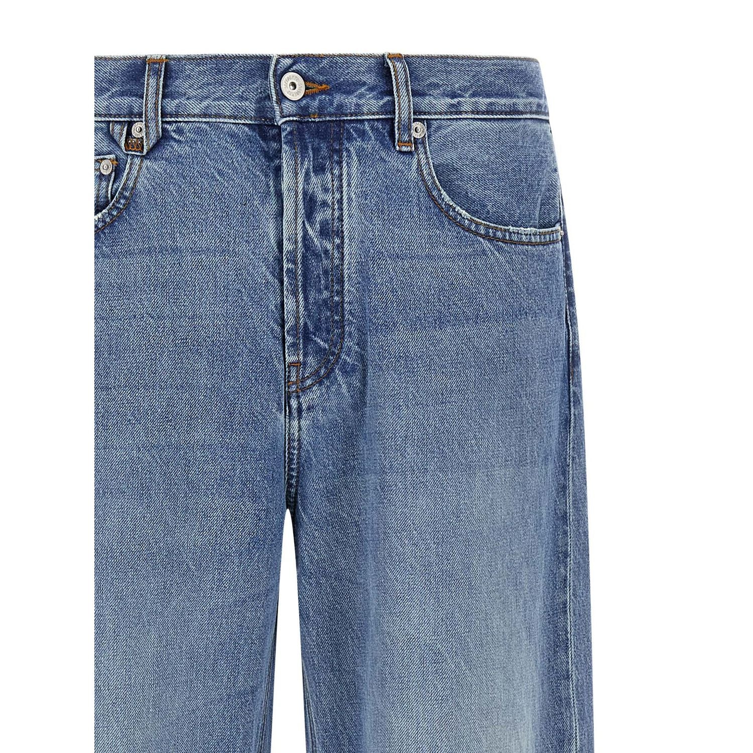 Jacquemus Blue Cotton Straight-Leg Jeans
