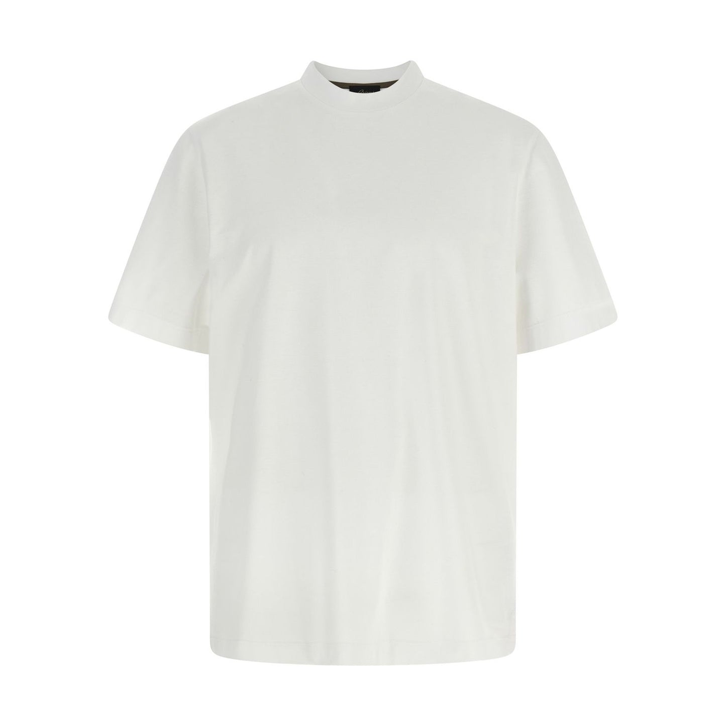 Brioni White Cotton T-Shirt