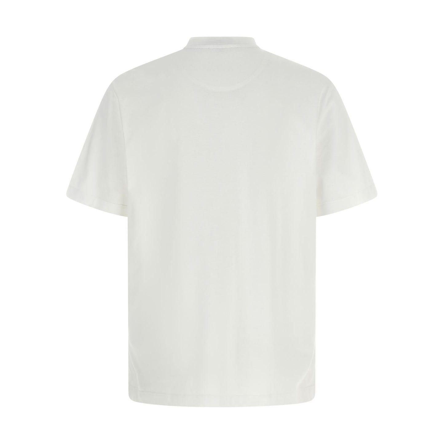Brioni White Cotton T-Shirt
