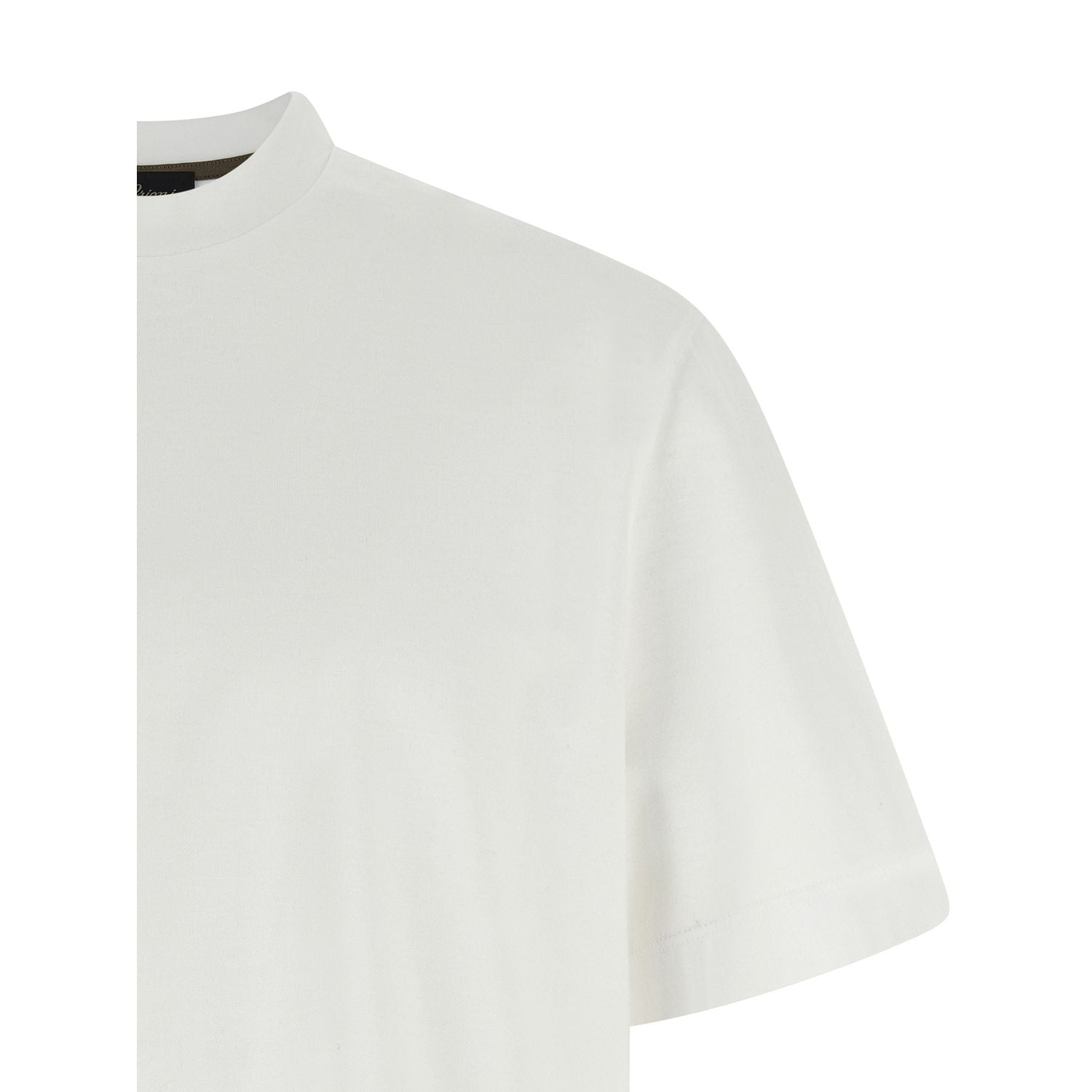 Brioni White Cotton T-Shirt