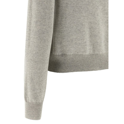 Maison Kitsuné Gray Virgin Wool Cardigan