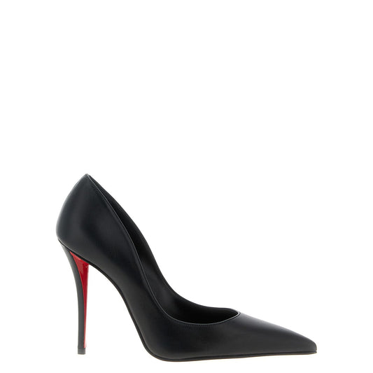 Christian Louboutin Black Lamb Leather High Heel Pumps