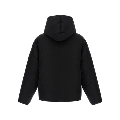Jacquemus Black Polyamide Full-Length Jacket