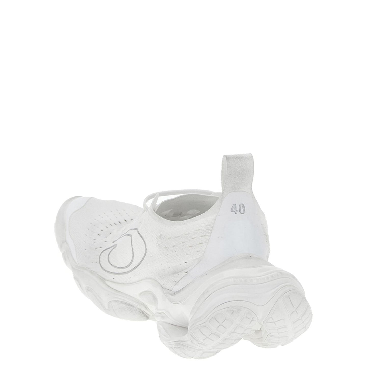 Balenciaga White Polyester Athletic Sneakers