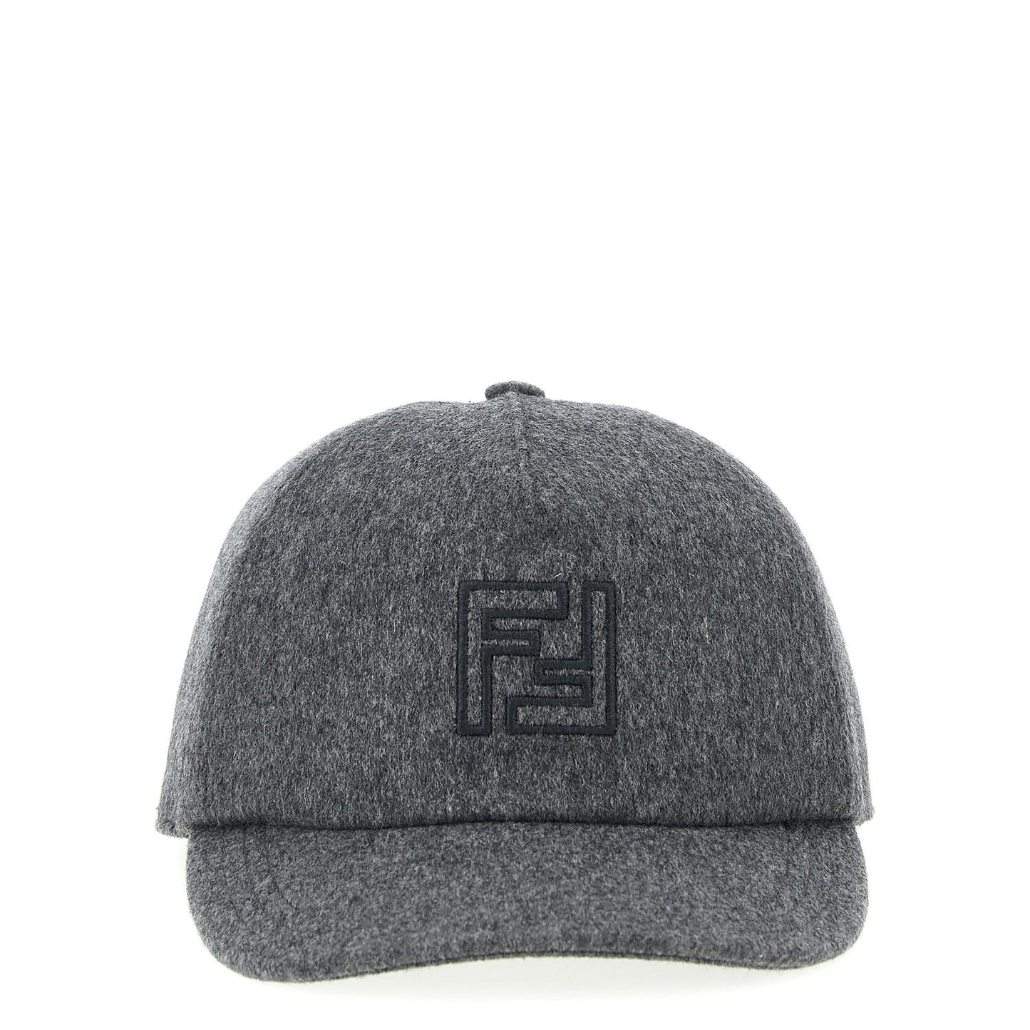 Fendi Gray Wool Cap (Baseball Hat)