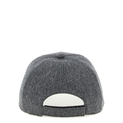 Fendi Gray Wool Cap (Baseball Hat)