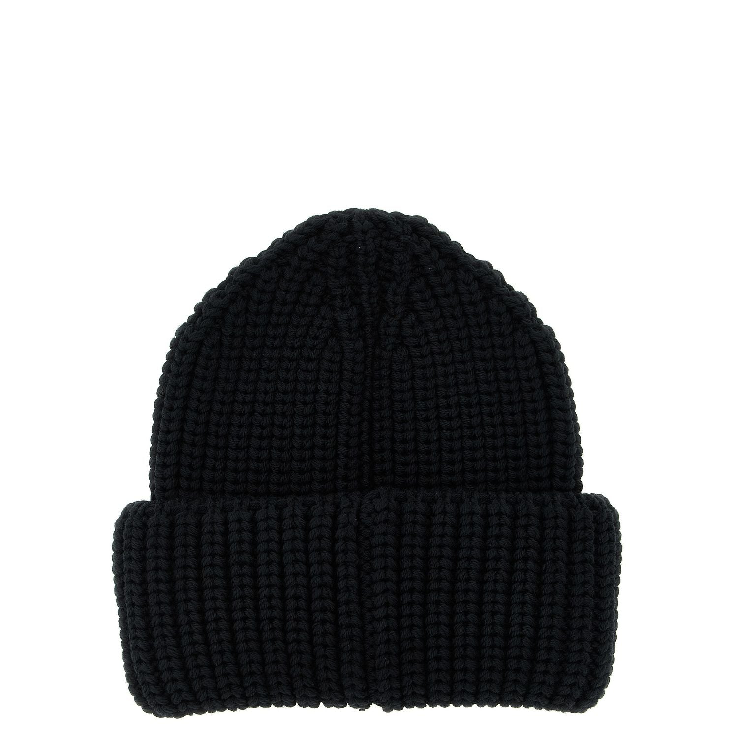 Moncler Grenoble Black Virgin Wool Beanie