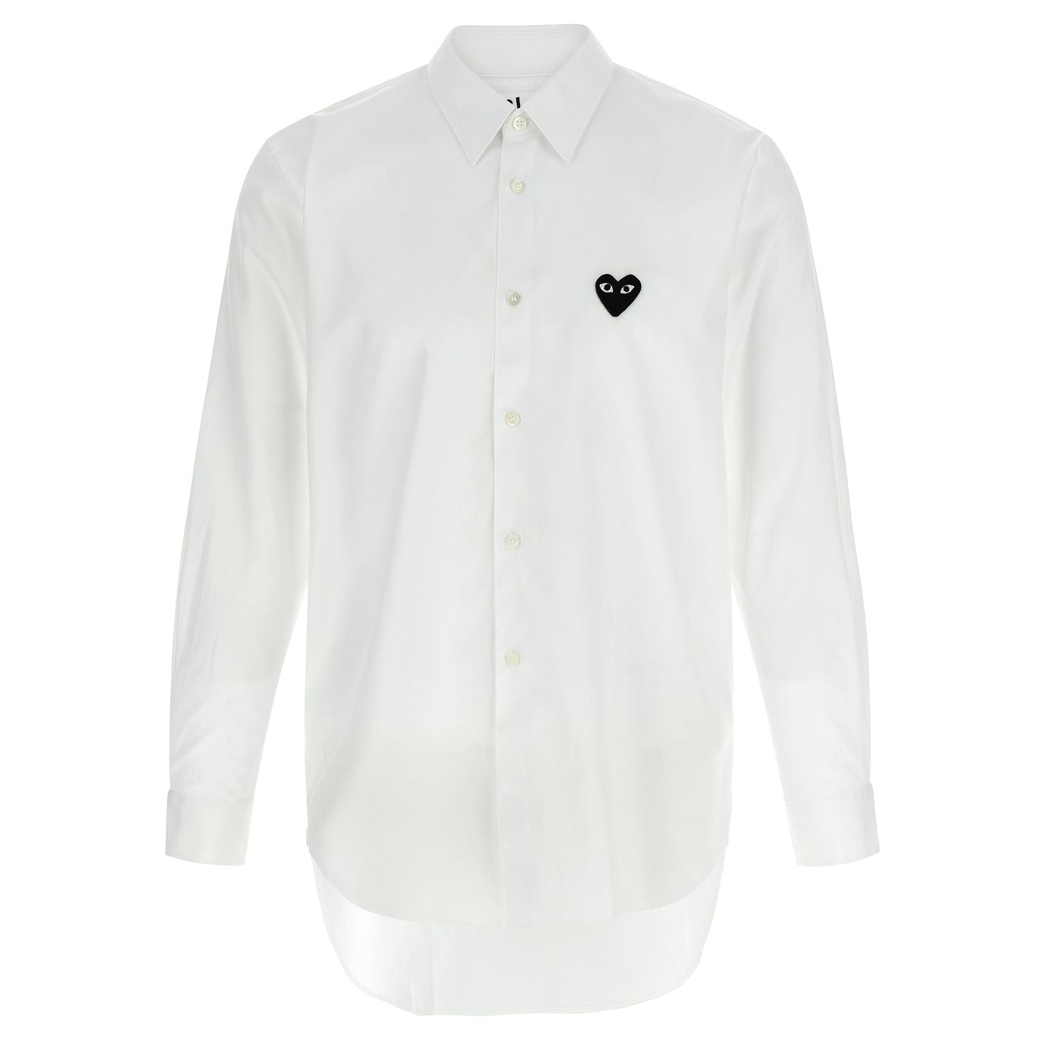 Comme Des Garçons Play White Cotton Blouse