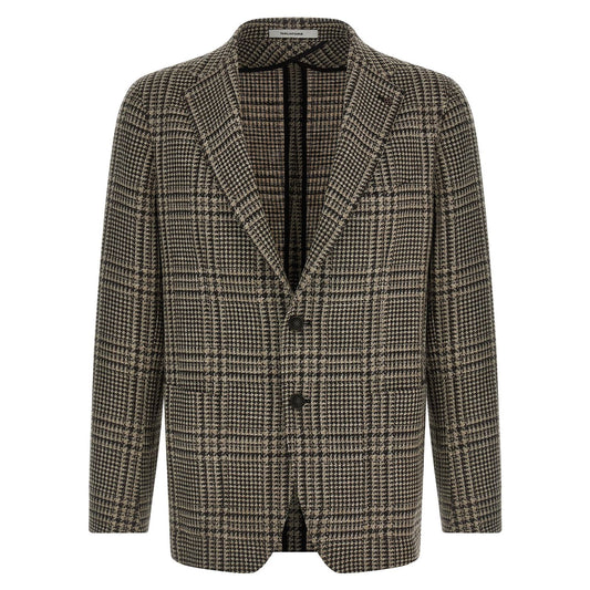 Tagliatore Brown Virgin Wool Blazer