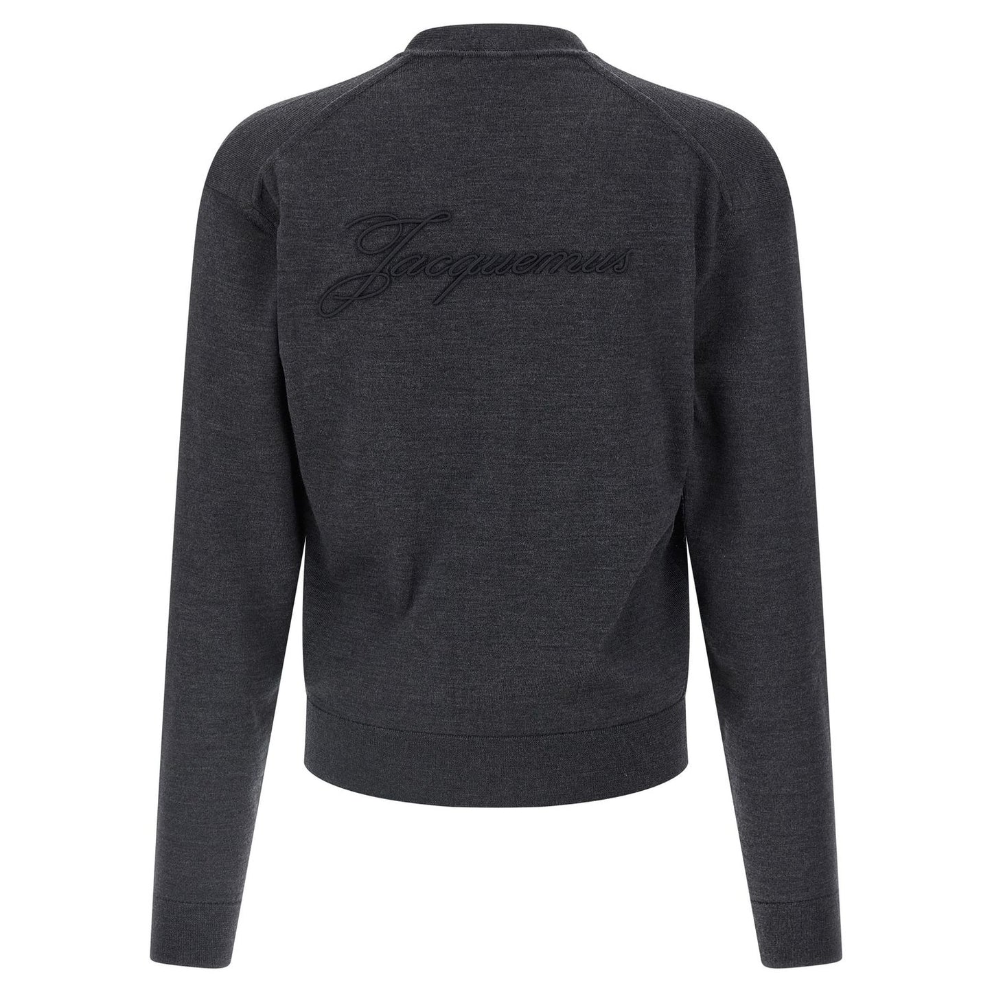 Jacquemus Gray Merino Wool Cardigan
