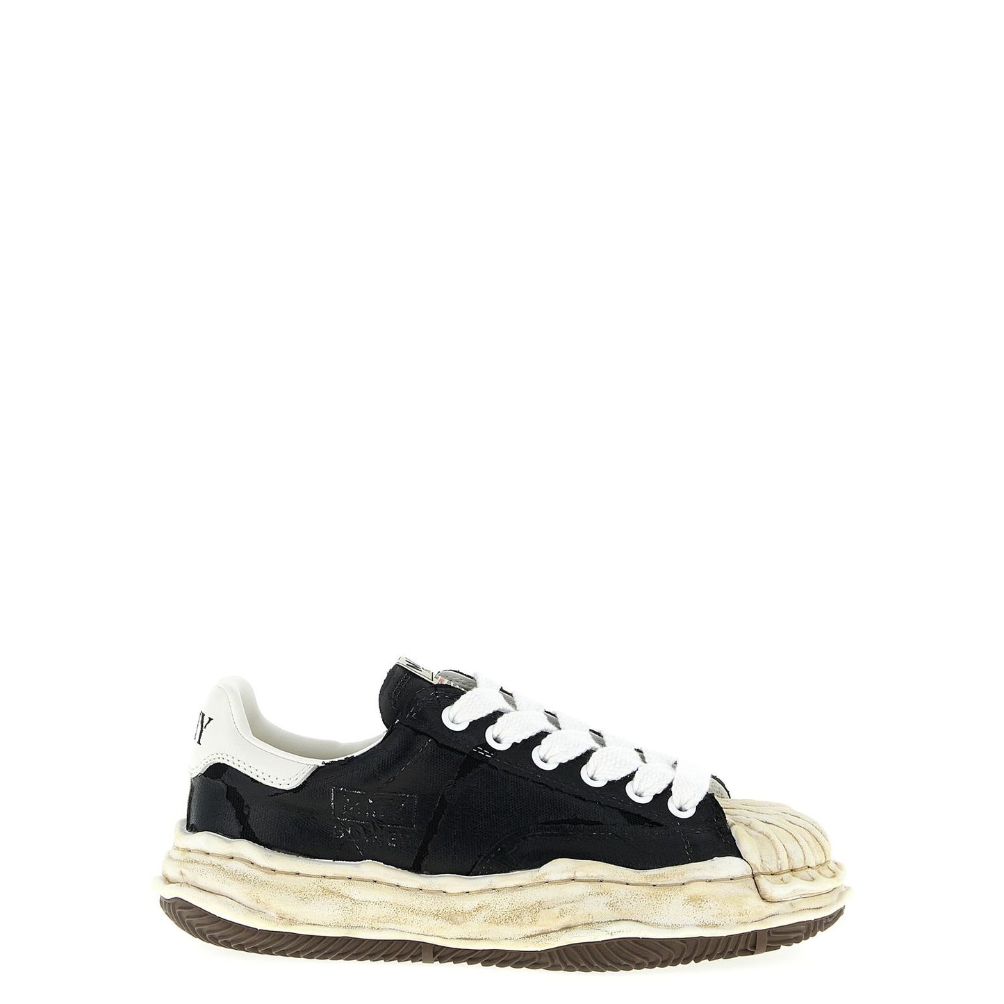 Maison Mihara Yasuhiro Black Cotton Sneakers