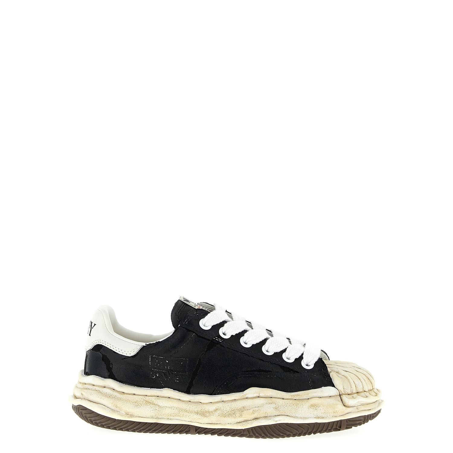Maison Mihara Yasuhiro Black Cotton Sneakers
