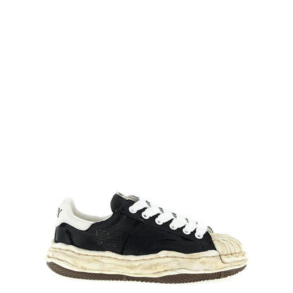 Maison Mihara Yasuhiro Black Cotton Sneakers