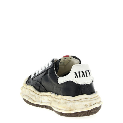Maison Mihara Yasuhiro Black Cotton Sneakers