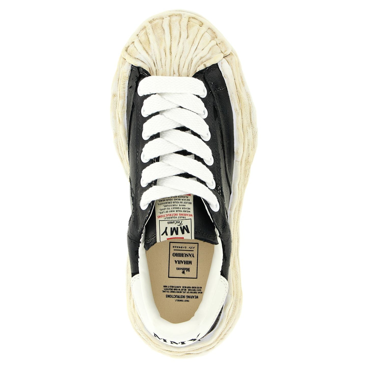 Maison Mihara Yasuhiro Black Cotton Sneakers