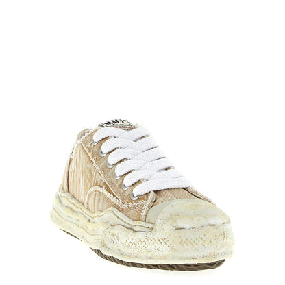 Maison Mihara Yasuhiro Beige Cotton Sneakers