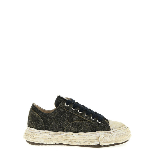 Maison Mihara Yasuhiro Black Cowhide Low Top Sneakers