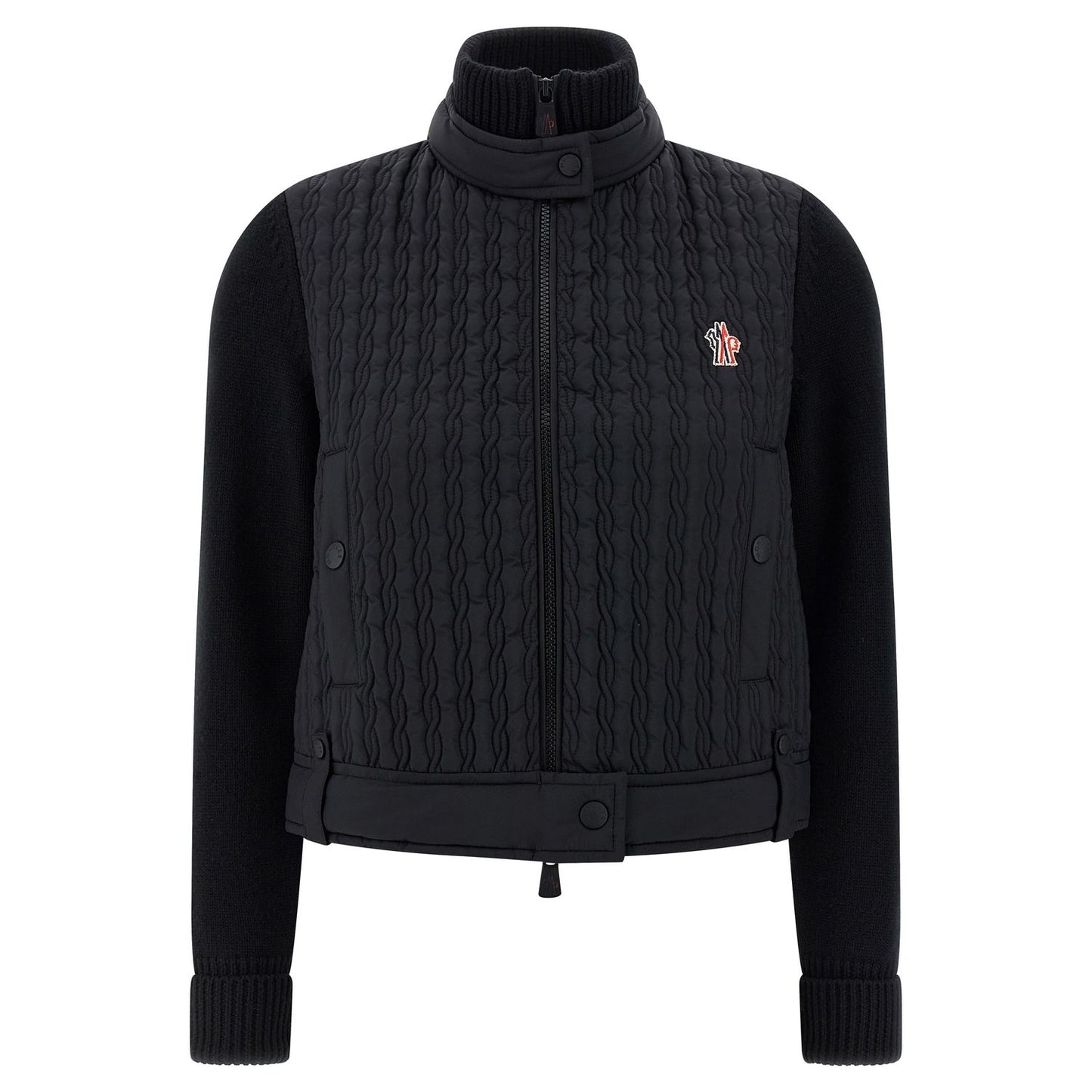 Moncler Grenoble Black Polyamide Cardigan