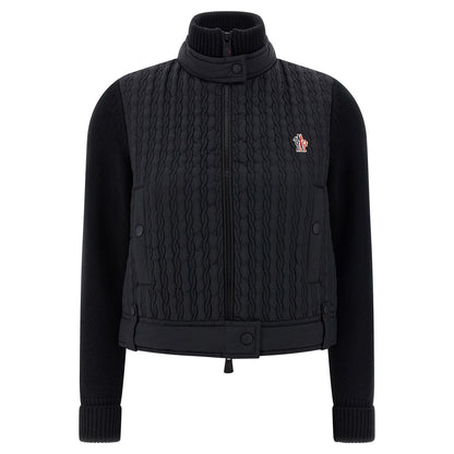 Moncler Grenoble Black Polyamide Cardigan