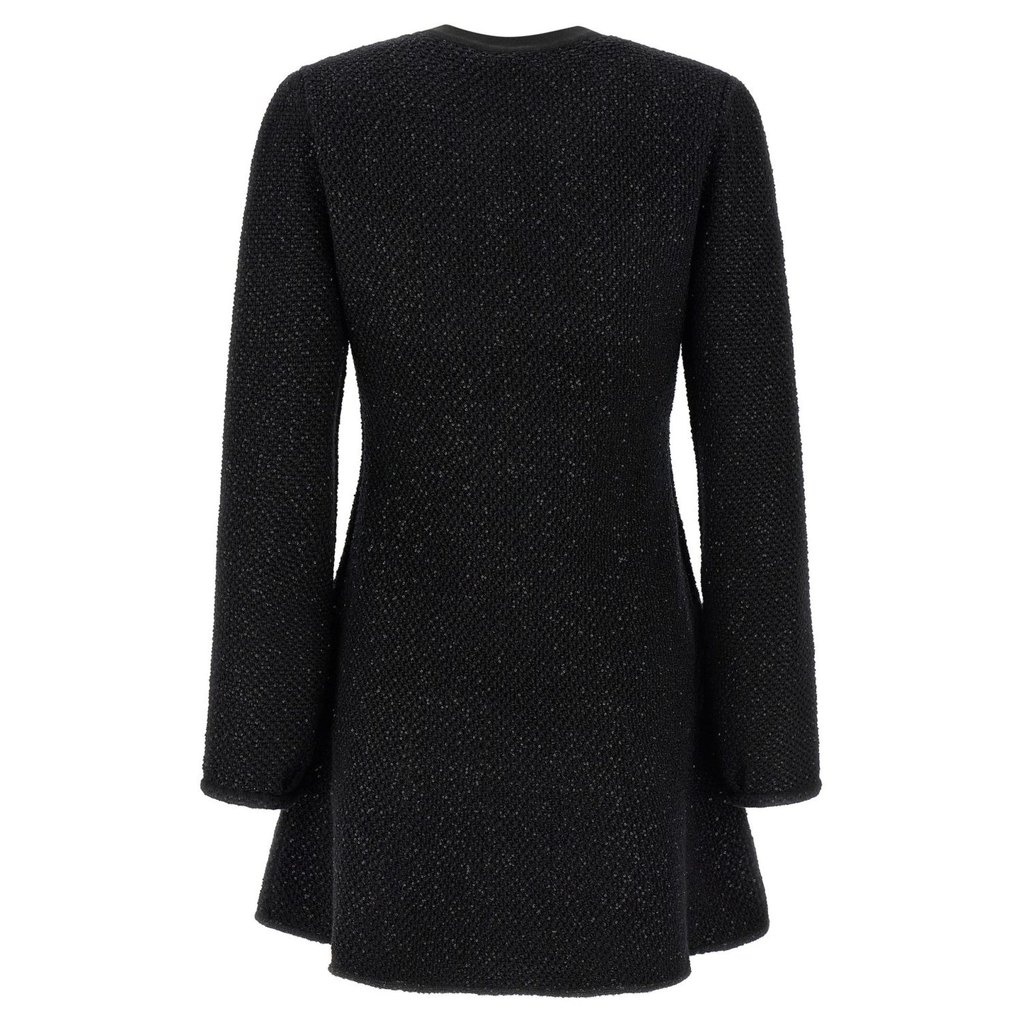 Self-Portrait Black Cotton Short Dress