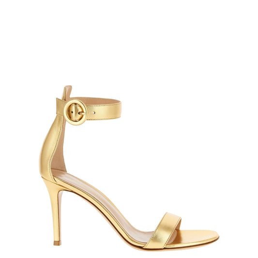 Gianvito Rossi Multicolor Lamb Leather Stiletto Heel Sandals