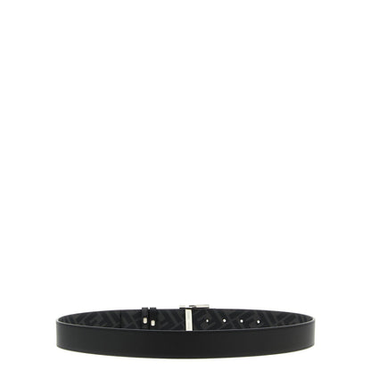 Fendi Black Calfskin Regular Belt
