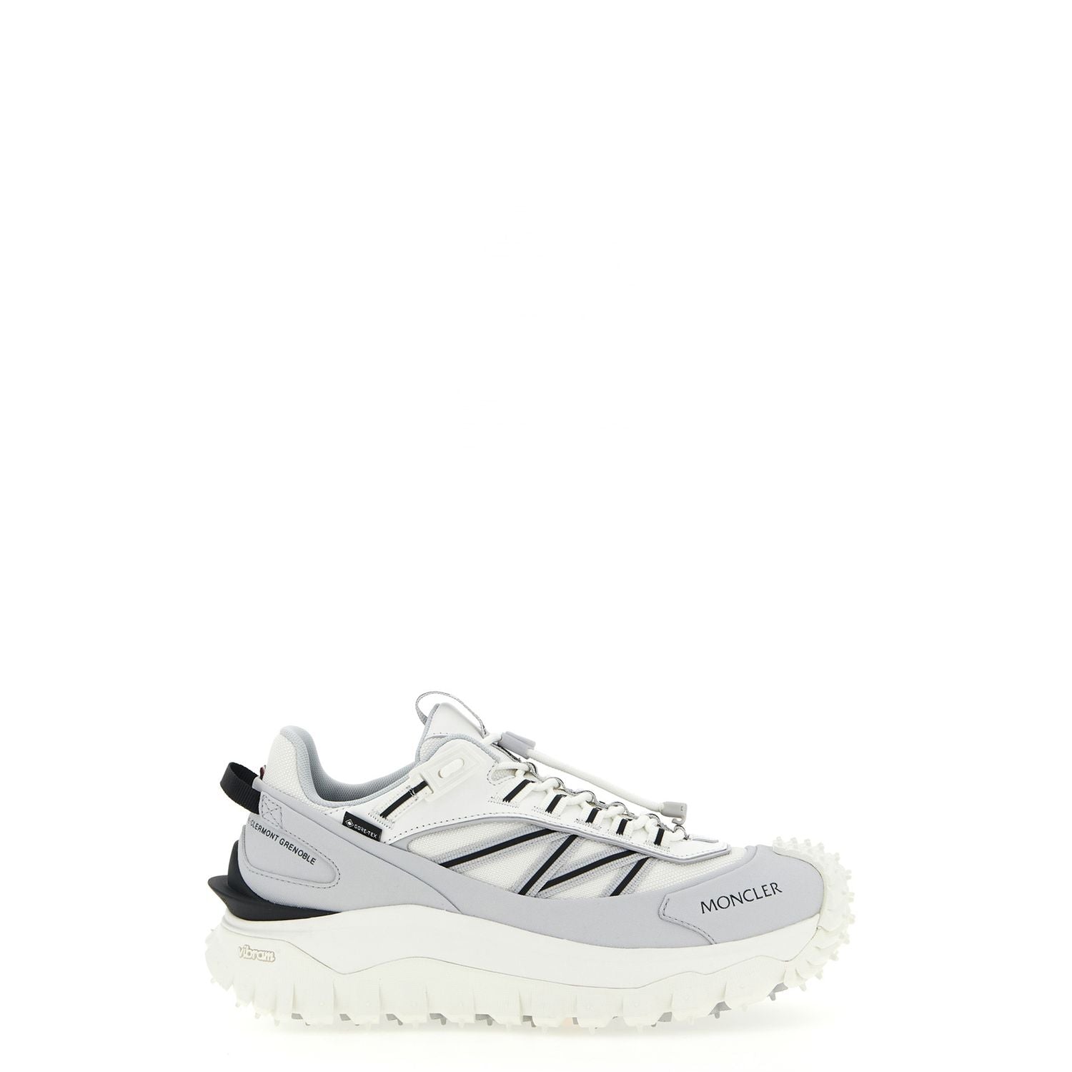 Moncler Gray Polyamide Athletic Sneakers