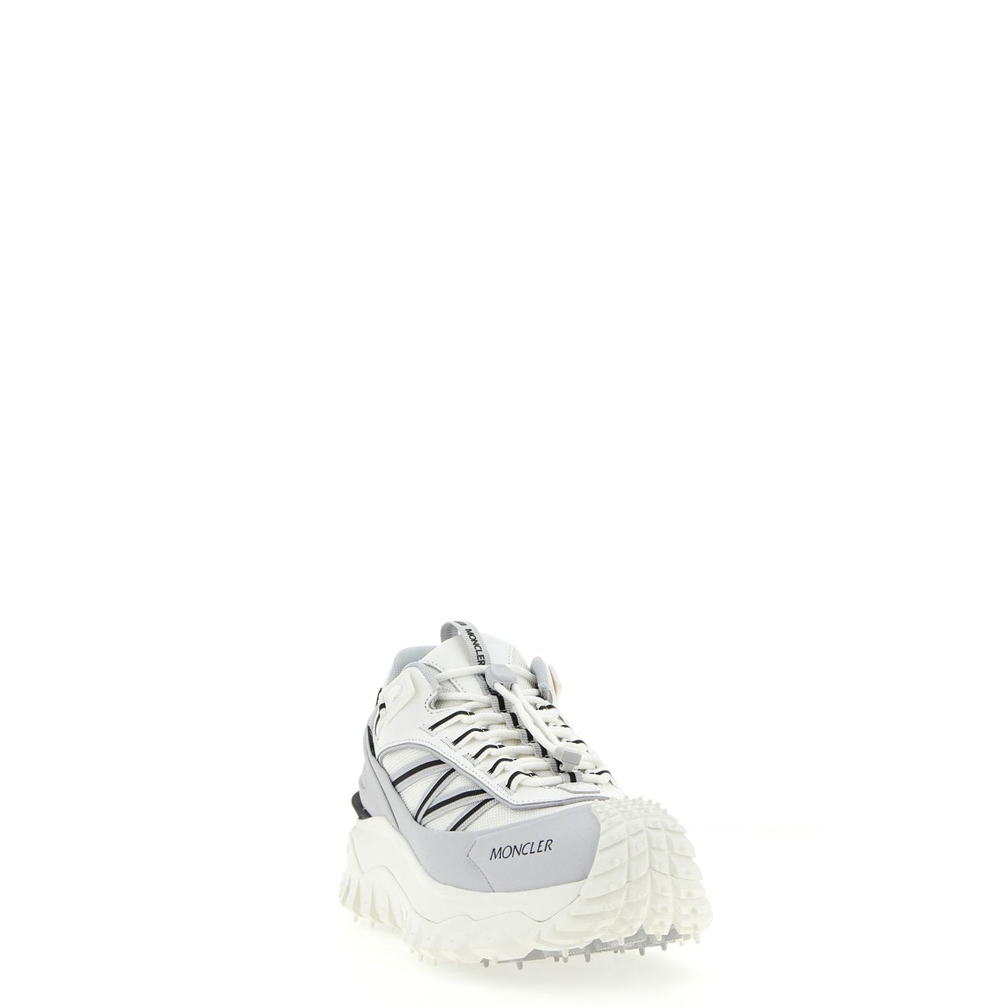 Moncler Gray Polyamide Athletic Sneakers