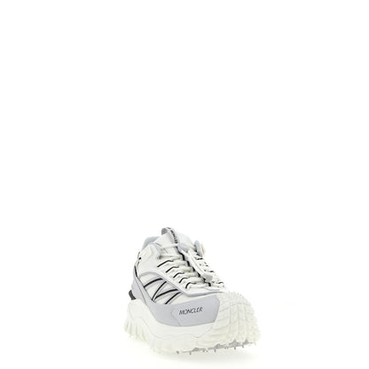 Moncler Gray Polyamide Athletic Sneakers