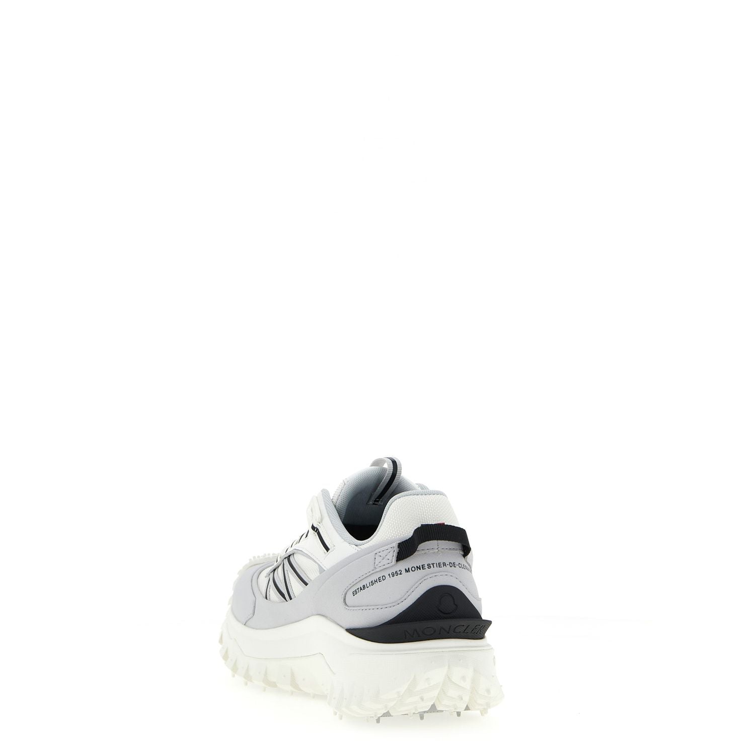 Moncler Gray Polyamide Athletic Sneakers