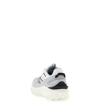 Moncler Gray Polyamide Athletic Sneakers