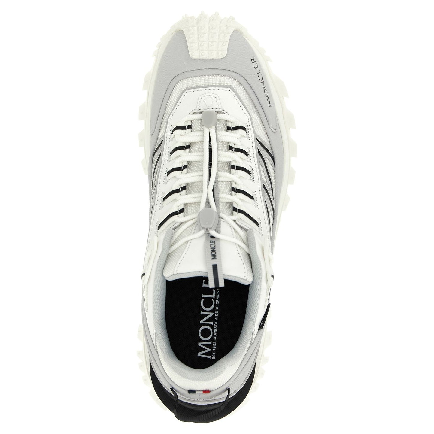 Moncler Gray Polyamide Athletic Sneakers
