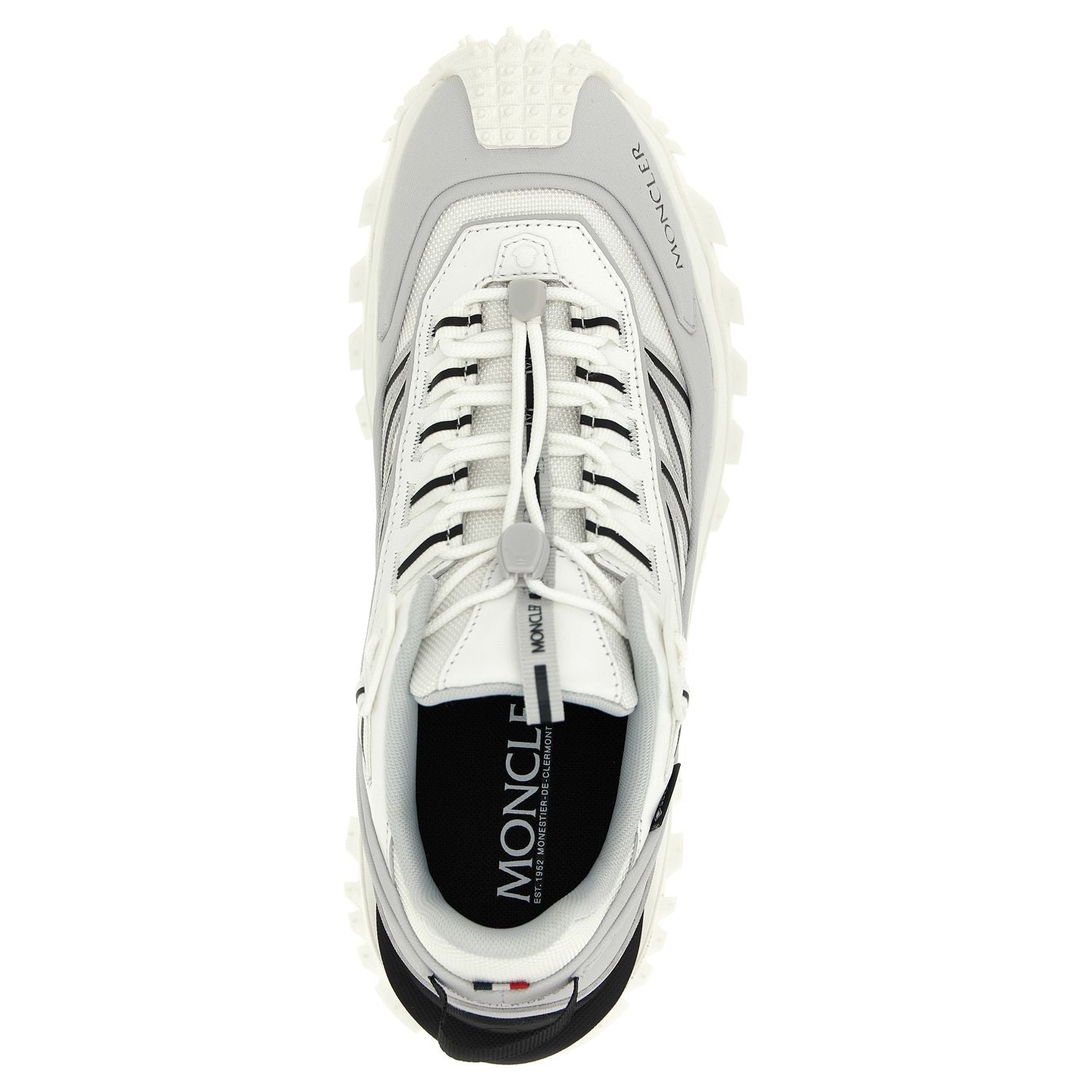 Moncler Gray Polyamide Athletic Sneakers