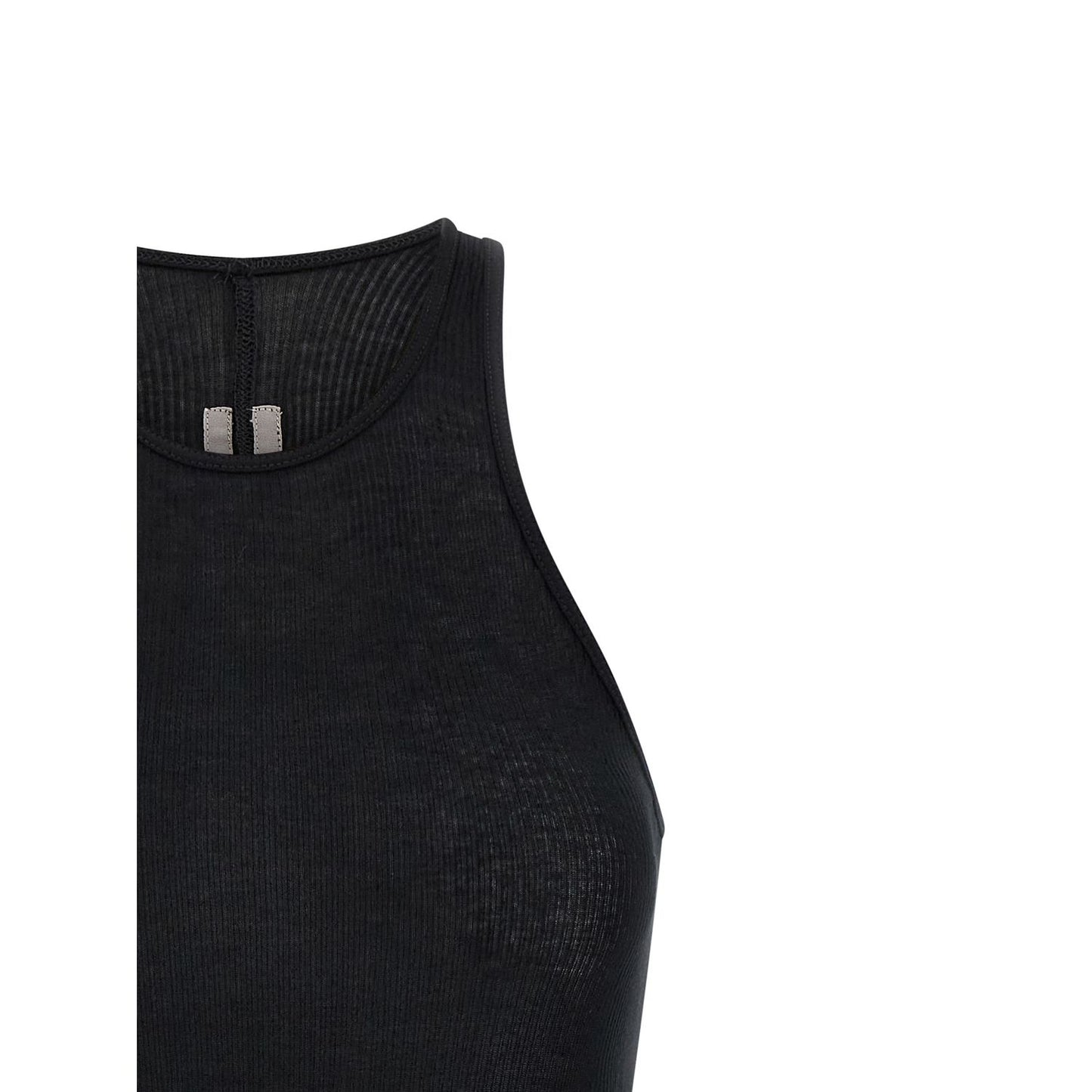 Rick Owens Black Viscose Tank Tops