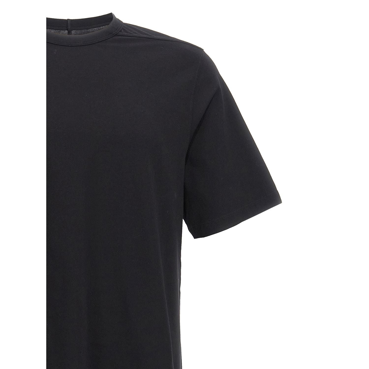 Rick Owens Black Cotton T-Shirt