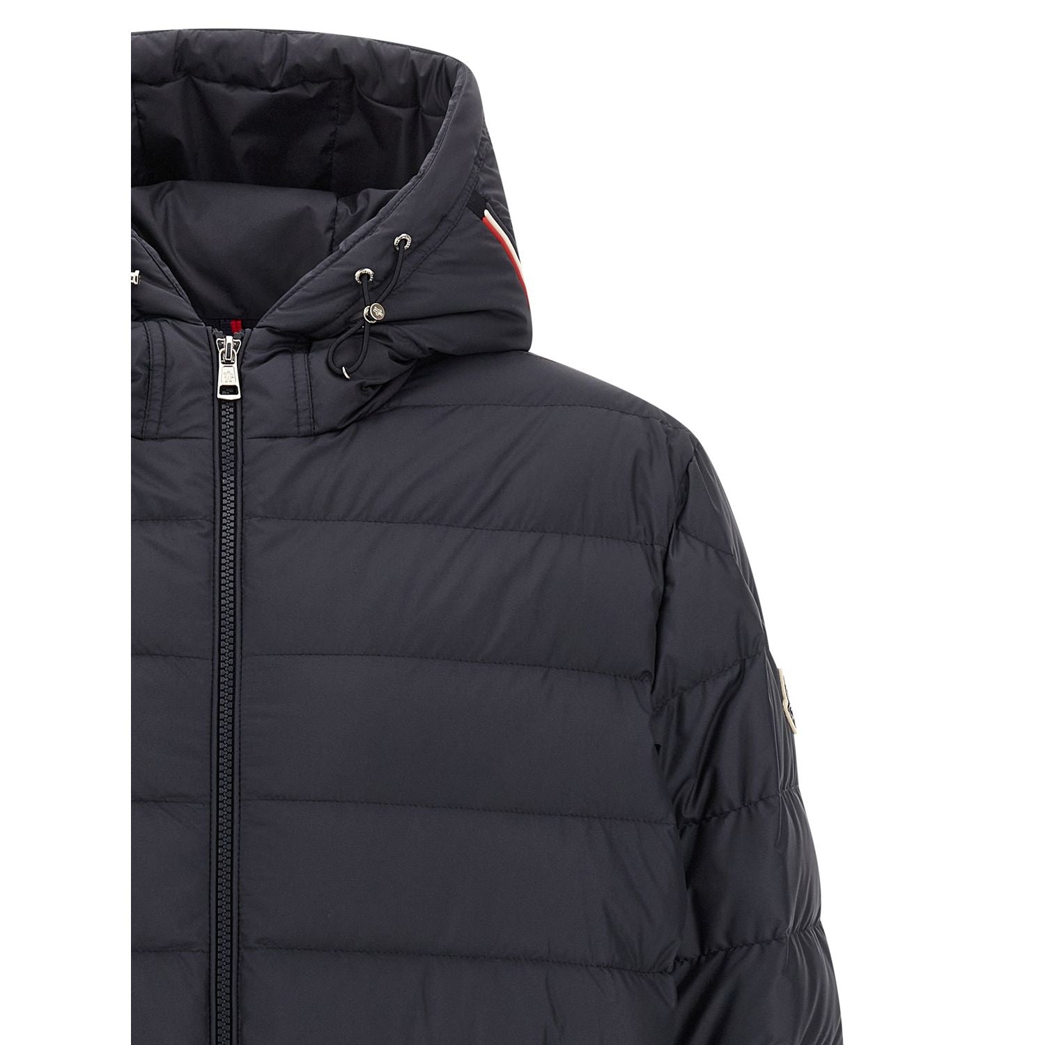 Moncler Blue Polyester Full-Length Jacket