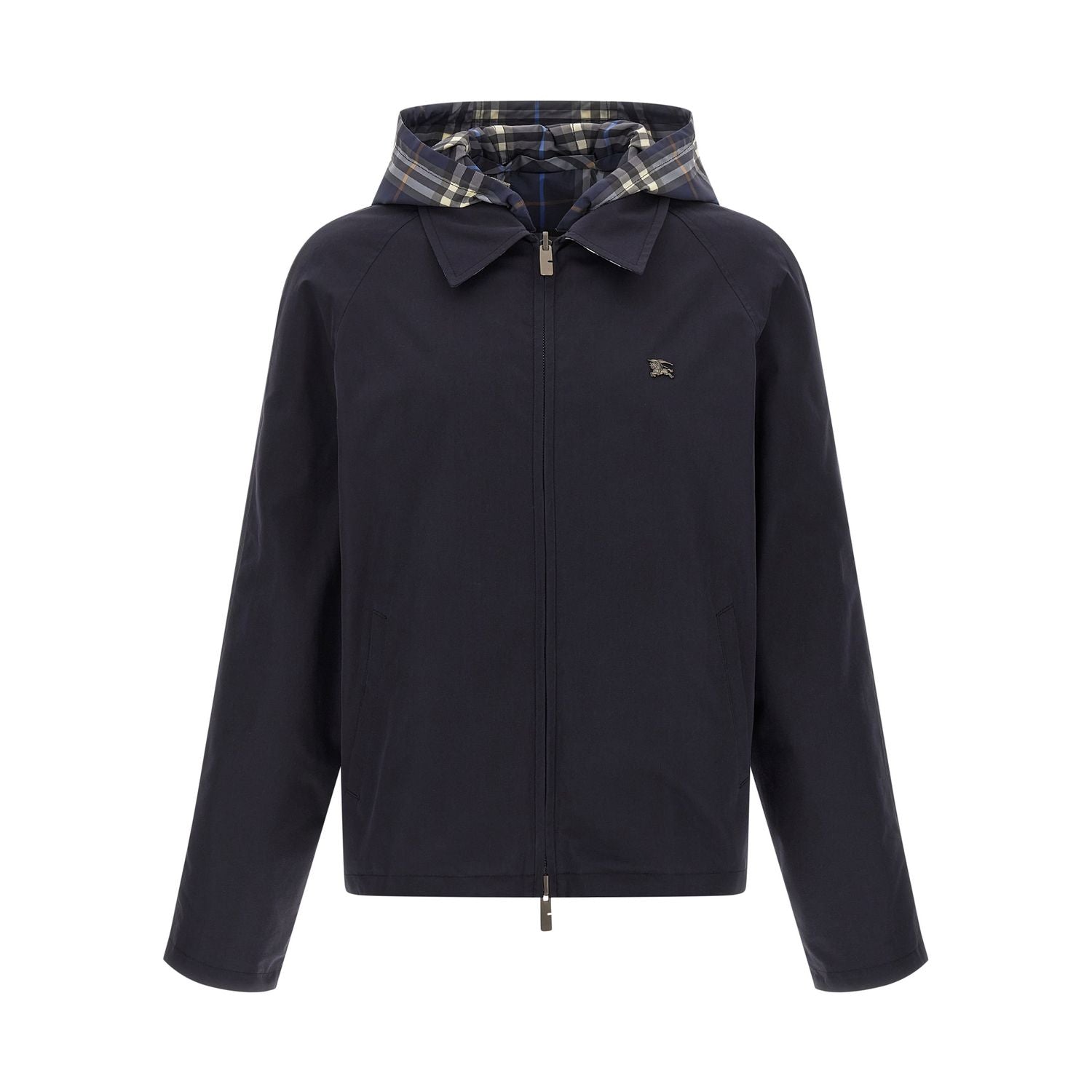 Burberry Blue Cotton Full-Length Jacket